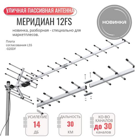 Антенна ДМВ Locus Меридиан 12fs купить с доставкой по выгодным ценам