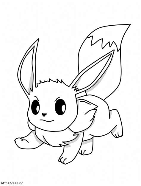 Eevee Is Running coloring page