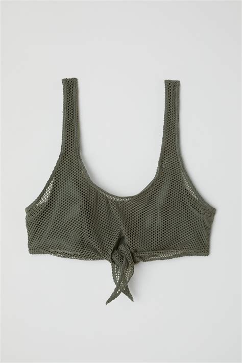 H M Mesh Bikini Top