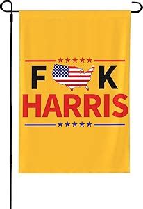 Amazon 12x18 Fuck Harris Garden Flag Double Sided Anti Harris Yard Flag Fuck Kamala Harris
