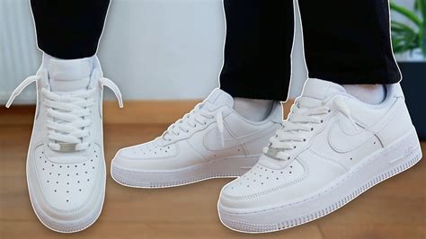 How To Lace Nike Air Force 1s Loosely Best Way Youtube