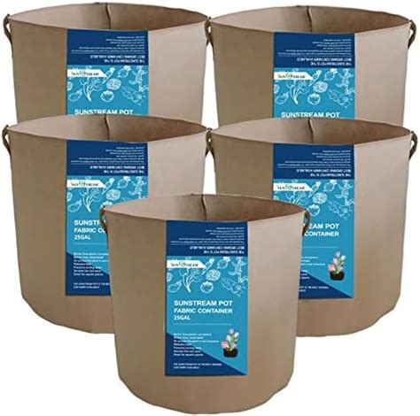 Ipower Pack Gallon Plant Grow Bags Thickened Nonwoven Aeration