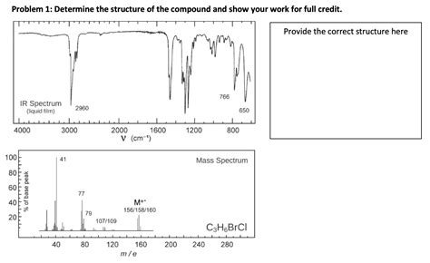 Solved Chem 3112 Combined Spectroscopy Problems Worksheet 6