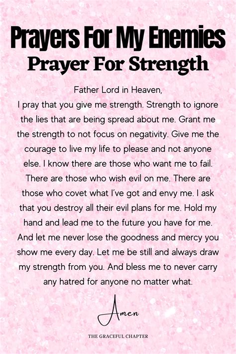 9 Prayers For My Enemies - The Graceful Chapter