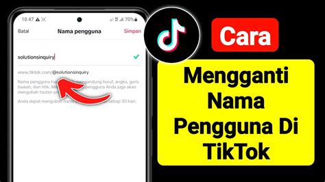 Cara Mengganti Nama Pengguna Di TikTok 2023 Ubah Nama Pengguna