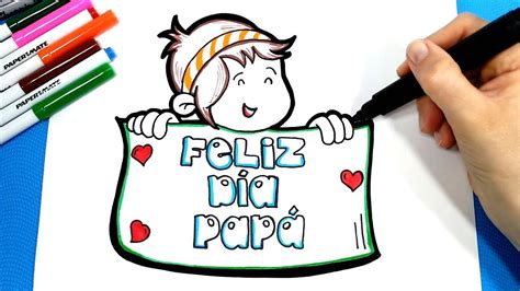 Como Dibujar Y Colorear Una Tarjeta Para El DÍa Del Padre Youtube
