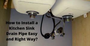 how to install sink pipe kitchen