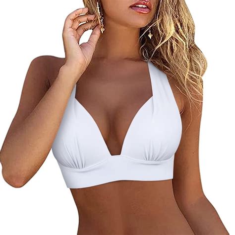 Firpearl Women S Push Up Swimsuit Tops Retro Full Coverage Bikini Top