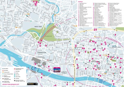 glasgow hotel map ontheworldmapcom