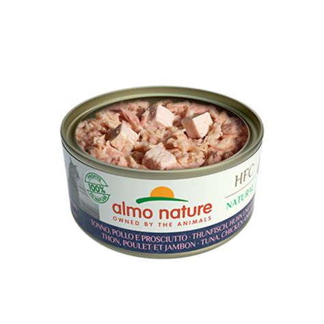 X Almo Nature Hfc Natural Kattenvoer Nat Blik Tonijn Kip Ham