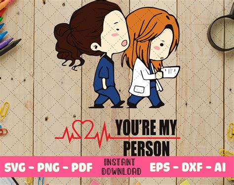 Greys Anatomy Svg You Are My Person Svg Greys Anatomy Png Etsy