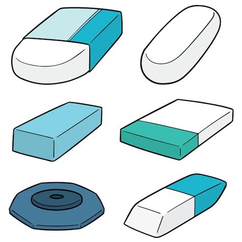 Premium Vector Set Of Eraser