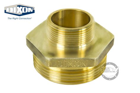 Dixon® Male To Male Fire Equipment Adapter Brass Dmh1525f Big River Rubber And Gasket