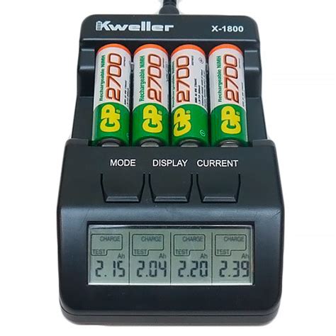 Умное зарядное устройство Kweller X-1800 для AA пальчиковых и AAA ...