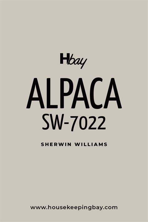 Alpaca Sw 7022 By Sherwin Williams Housekeepingbay