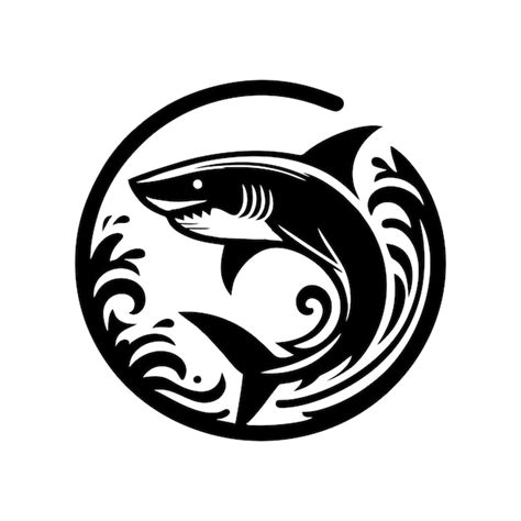 Premium Vector Black Shark Logo Design Vector