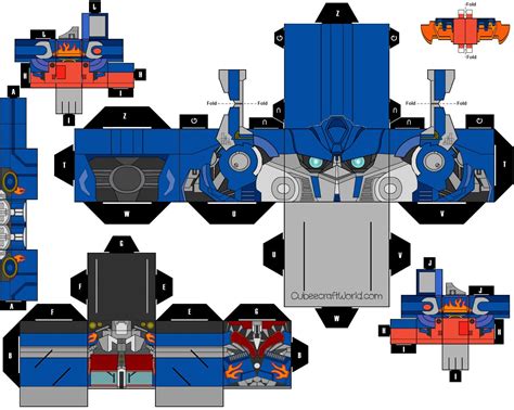 Printable Optimus Prime Papercraft Printable Papercrafts Printable