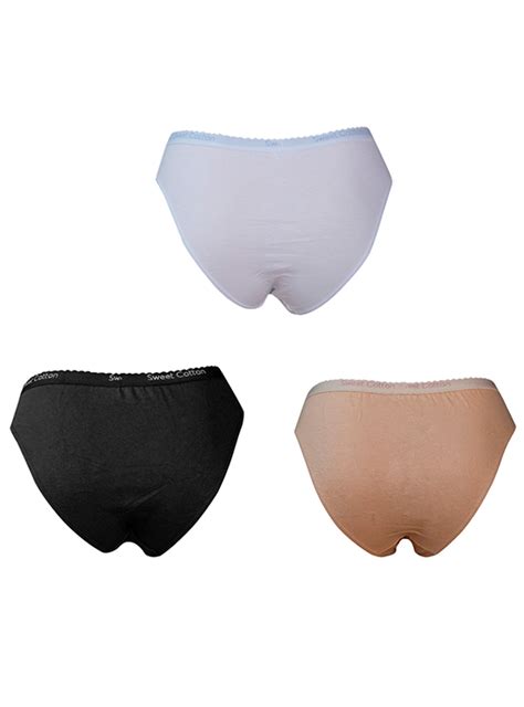 PACK X3 BIKINI ALGODÓN MUJER SWEET COTTON MULTICOLOR 399