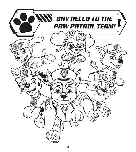 Paw Patrol Printables Black And White - Leuk voor kids | Skye met badge