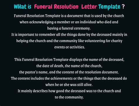 Buy Funeral Resolution Letter Church Letter Deceased Letter Mourning Letter Grief Mourning