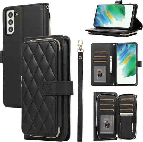 Furiet Wallet Case For Samsung Galaxy S22 5g With Detachable Wrist Strap 9 Card