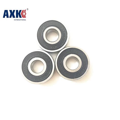2018 10pcs 608 2rs 608rs 608 2rs Abec 7 8mm X 22mm X7mm Black Double ...
