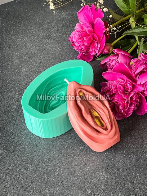 D Vagina Candle Mold Vagina Soap Mold Vulva Yoni Mold Sexy Candle Mold Fondant Vagina