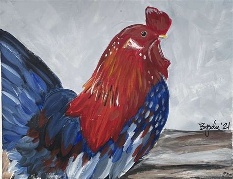 Rooster Painting Tutorial