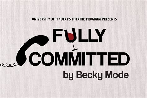 UF Theatre Presents “Fully Committed” - Findlay Newsroom