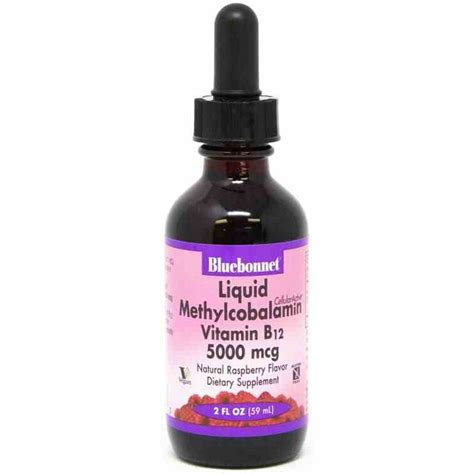 Liquid Methylcobalamin Vitamin B12 5000 Mcg Bluebonnet