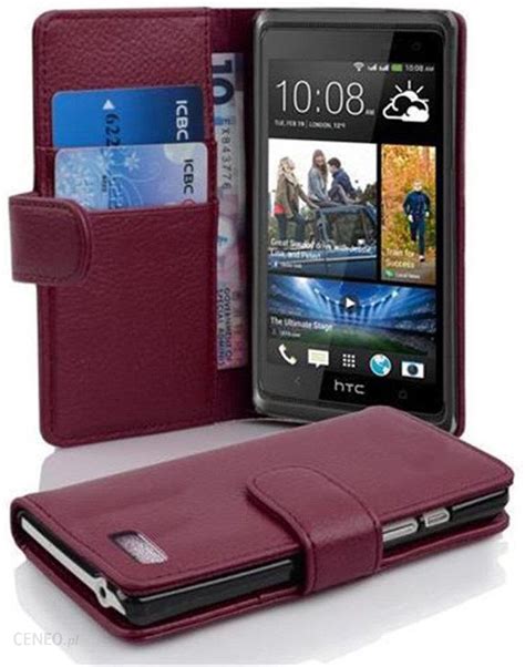 Cadorabo Etui Do Htc Desire W Bordeaux Fioletowy Pokrowiec Etui