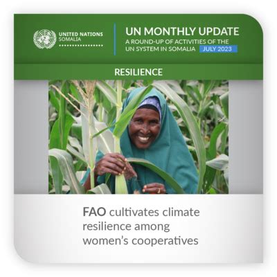 A round-up of Activities of the UN System In Somalia In July 2023