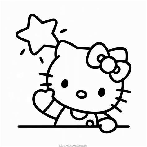 kitty easy drawings easy drawings