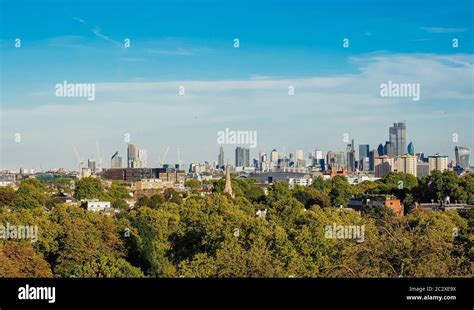 Wide panoramic view of London skyline, England, UK Stock Photo - Alamy