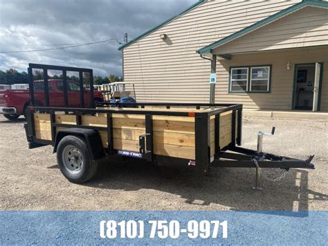 2022 Sure Trac 6x10 Steel High Side Utility Trailer Fenton And Hartland Mi Trailer Dealer