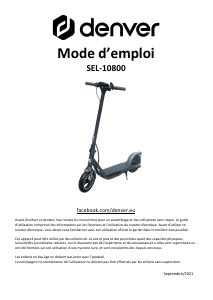 Mode Demploi Denver Sel Trottinette Lectrique