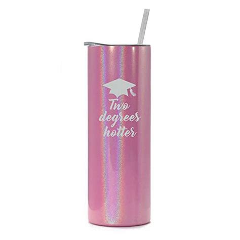 20 Oz Skinny Tall Tumbler Stainless Steel Vacuum Insulated Travel Mug Cup With Straw Two Degrees