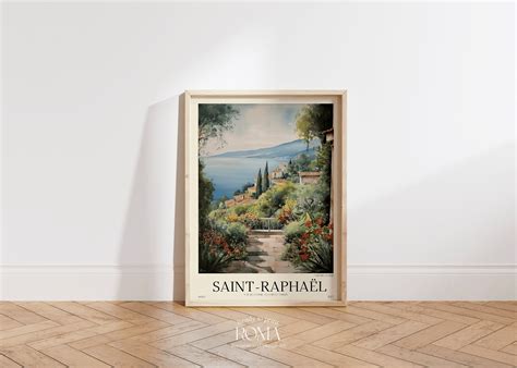 Saint Raphael Poster French Riviera Decor Mediterranean Art