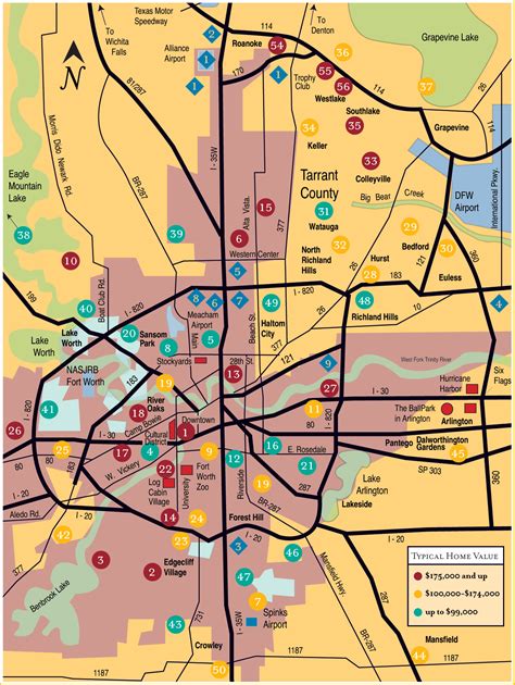 map  downtown fort worth