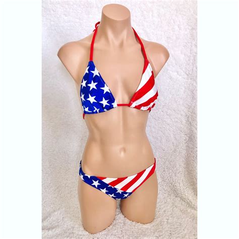 Patriotic Bikini Set July Th Bikini Memorial Day Bikinis Etsy