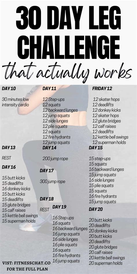 Ultimate 30 Day Leg Challenge That Works Like Crazy