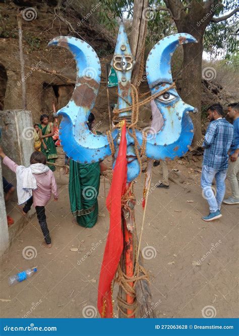 Trident Or Trishul, A Symbol Of Lord Shiva In Hindu Mythology With ...