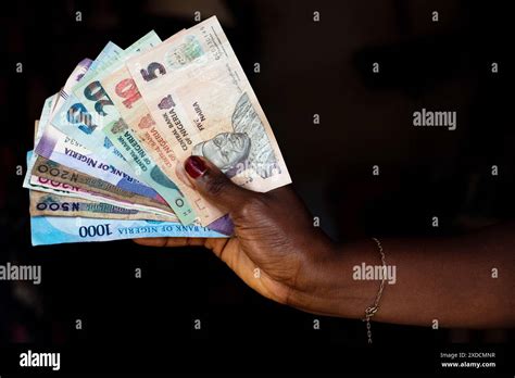 banknotes money currency  nigeria stock photo alamy