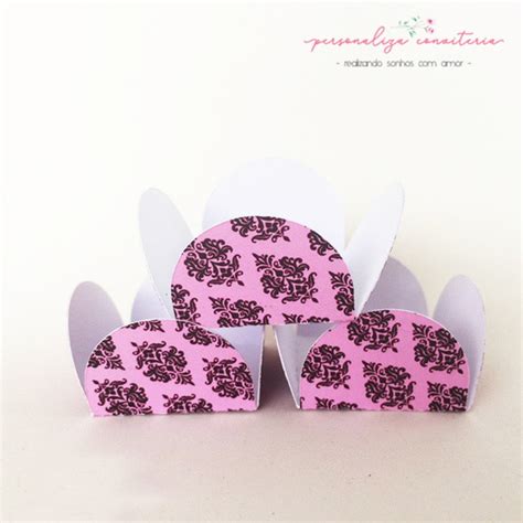 Forminha Ch De Lingerie Rosa E Preto Elo Produtos Especiais