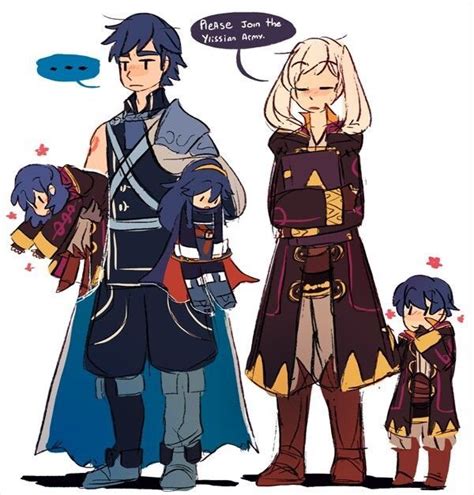 Fire Emblem Awakening Chrom Robin Lucina Male Morgan And Female