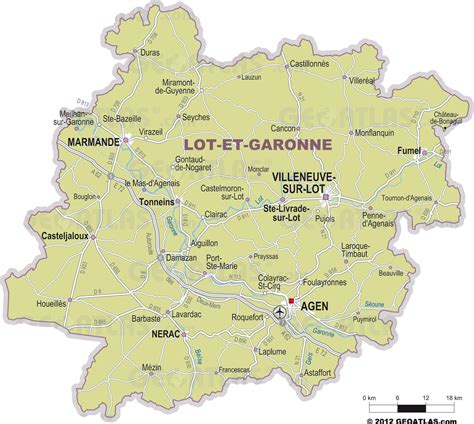 carte du lot garonne carte