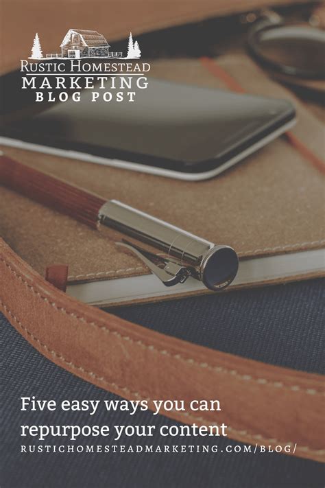 Five Easy Ways You Can Repurpose Your Content Rustic Homestead Marketing