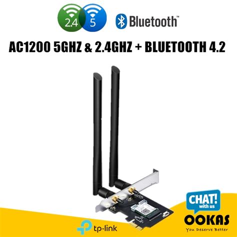 TP-Link Archer T5E AC1200 PCI-E Wireless Dual Band 5Ghz + 2.4GHz With ...
