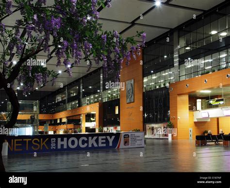 Photos Of Donetsk Airport Named Sergei Prokofiev Made At Night In April