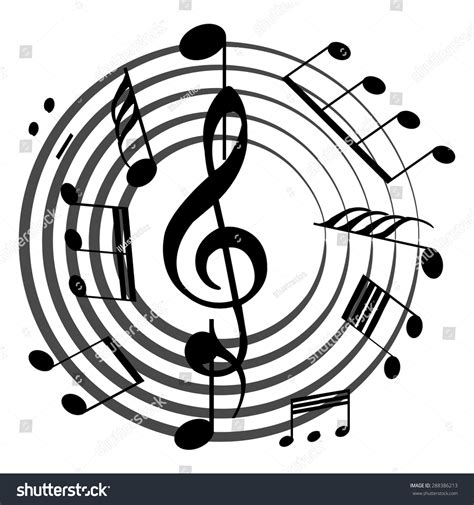 Group Musical Notes On White Background Stock Vector (Royalty Free